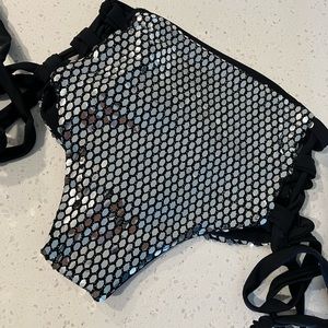 Sequin high waisted rave bottoms